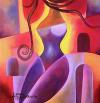 Noura Debbouche canadian artist oil paintings