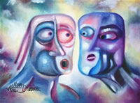 Noura Debbouche canadian artist oil paintings