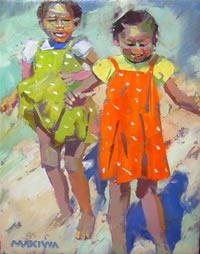 Makiwa Mutomba oil paintings south african artist