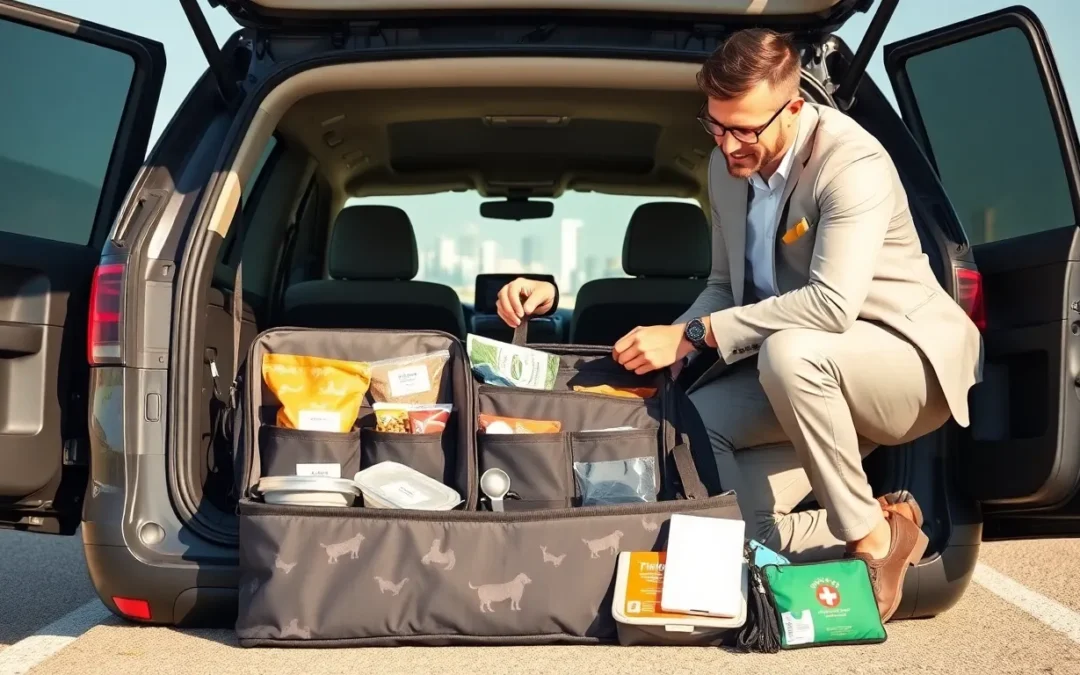 dog food travel bag