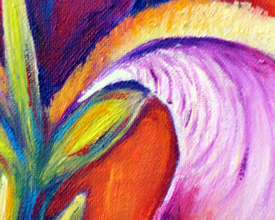 detail of original oil painting