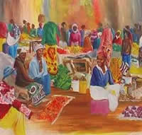 Albert Silas Lizah kenyan artist paintings