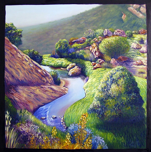 landscape oil painting walter sisulu national botanical gardens