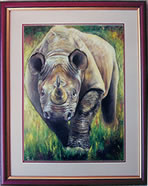 Wildlife Painting of Rhino