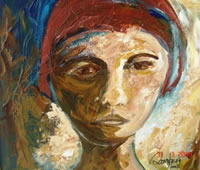 south african artist Sann Van Den Berg paintings